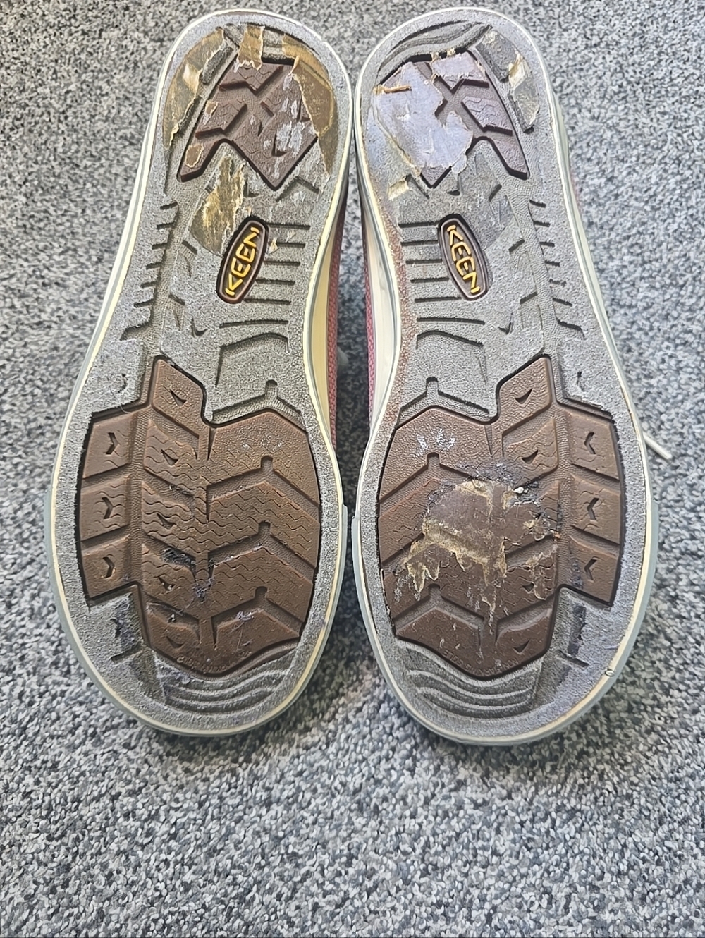 Keen women's Colorado lace up canvas shoes coral/gray size 9.5 - Picture 8 of 11